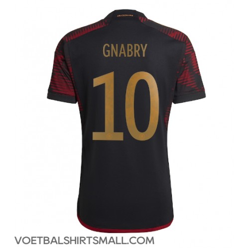 Duitsland Serge Gnabry #10 Voetbalkleding Uitshirt WK 2022 Korte Mouwen